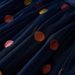 Fustă pentru copii din tul cu buline, bleumarin, 128 Fustă pentru copii din tul cu buline, bleumarin, 128