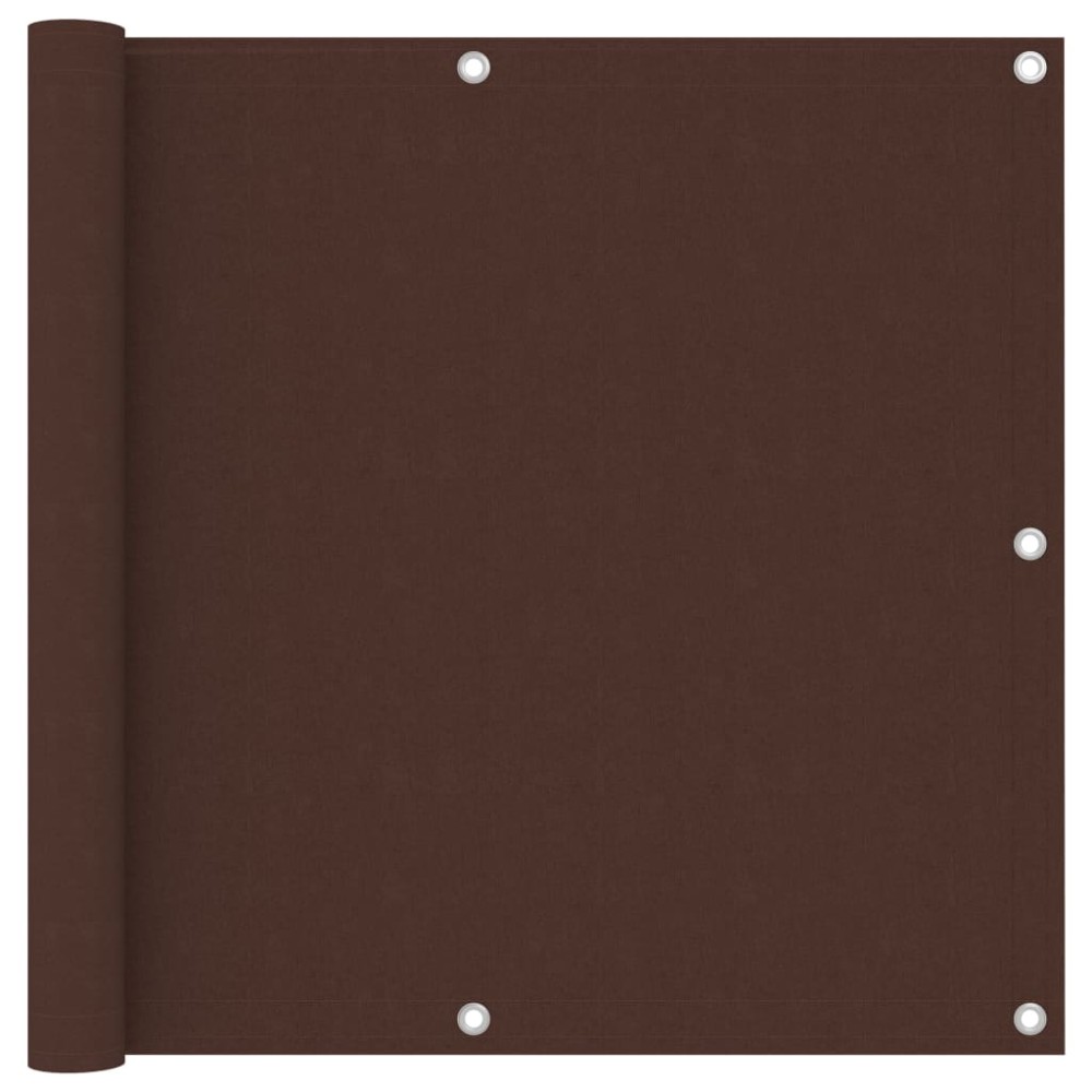 vidaXL Paravan de balcon, maro, 90x600 cm, țesătură oxford