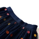 Fustă pentru copii din tul cu buline, bleumarin, 140 Fustă pentru copii din tul cu buline, bleumarin, 140