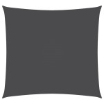 vidaXL Pânză parasolar, antracit, 2,5x2,5 m, țesătură oxford, pătrat