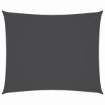 vidaXL Pânză parasolar, antracit, 3x4 m țesătură oxford dreptunghiular