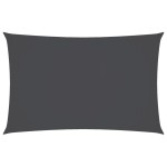 vidaXL Pânză parasolar antracit 3x6 m țesătură oxford dreptunghiular
