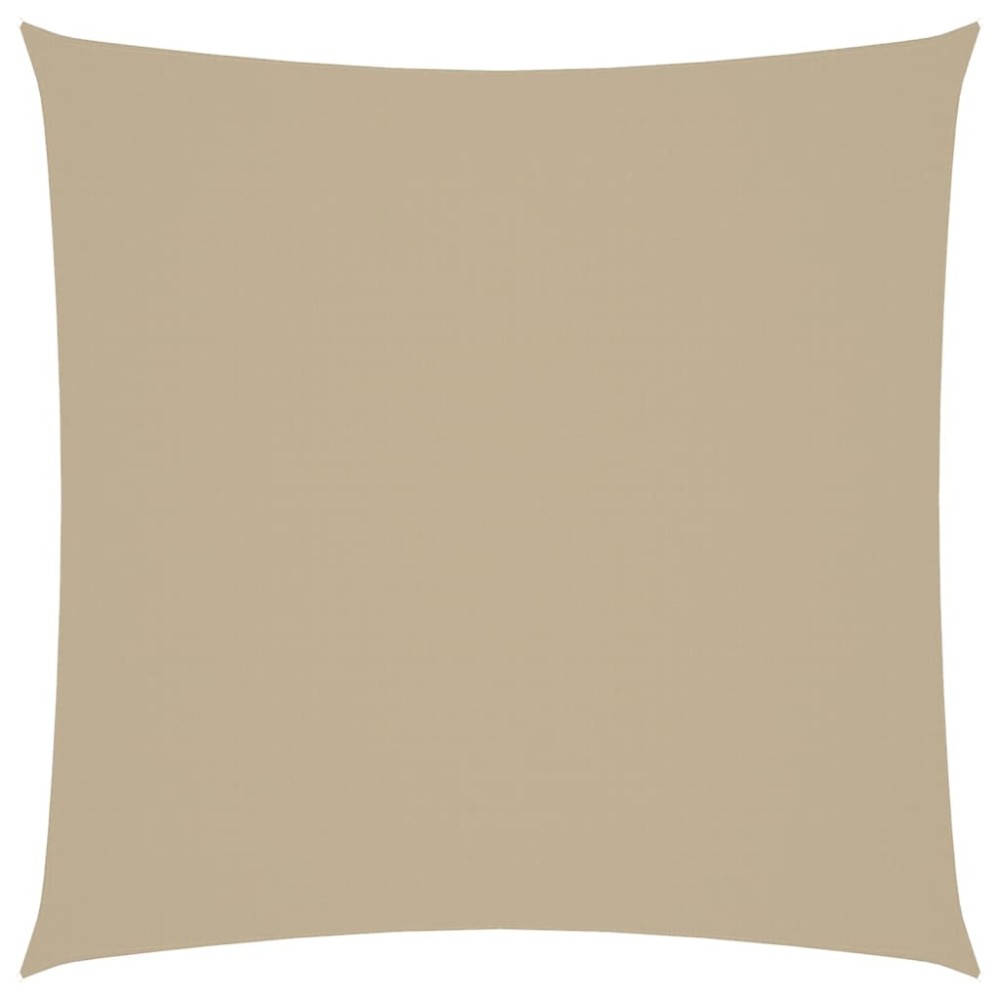 vidaXL Pânză parasolar, bej, 3x3 m, țesătură oxford, pătrat