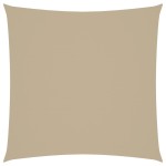 vidaXL Pânză parasolar, bej, 3x3 m, țesătură oxford, pătrat