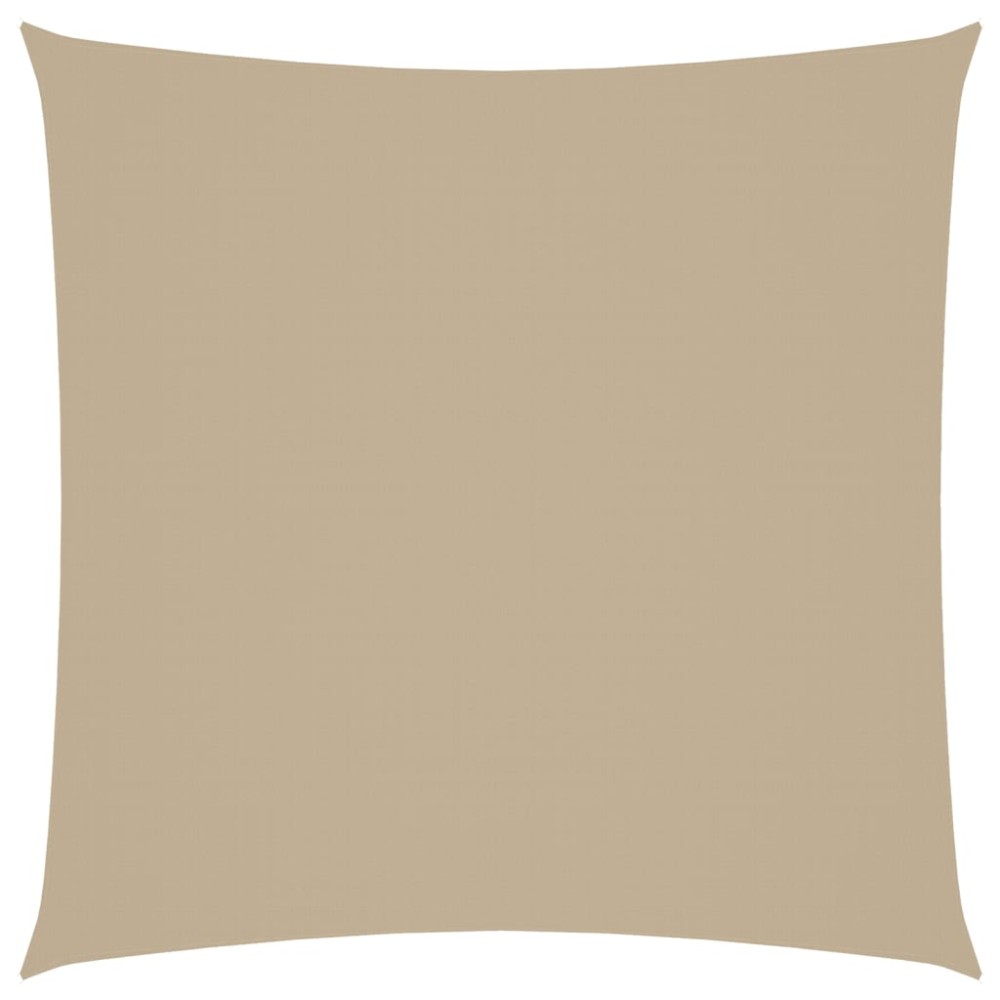 vidaXL Pânză parasolar, bej, 4x4 m, țesătură oxford, pătrat