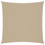 vidaXL Pânză parasolar, bej, 4x4 m, țesătură oxford, pătrat