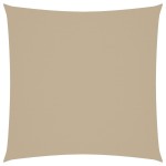 vidaXL Parasolar, bej, 7x7 m, țesătură oxford, pătrat