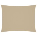 vidaXL Pânză parasolar, bej, 2x3 m, țesătură oxford, dreptunghiular