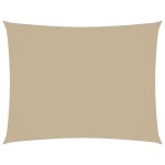 vidaXL Parasolar, bej, 2x3,5 m, țesătură oxford, dreptunghiular