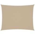 vidaXL Pânză parasolar, bej, 2,5x3,5m, țesătură oxford, dreptunghiular