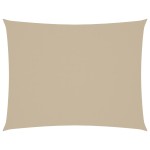 vidaXL Pânză parasolar, bej, 3x4,5 m, țesătură oxford, dreptunghiular