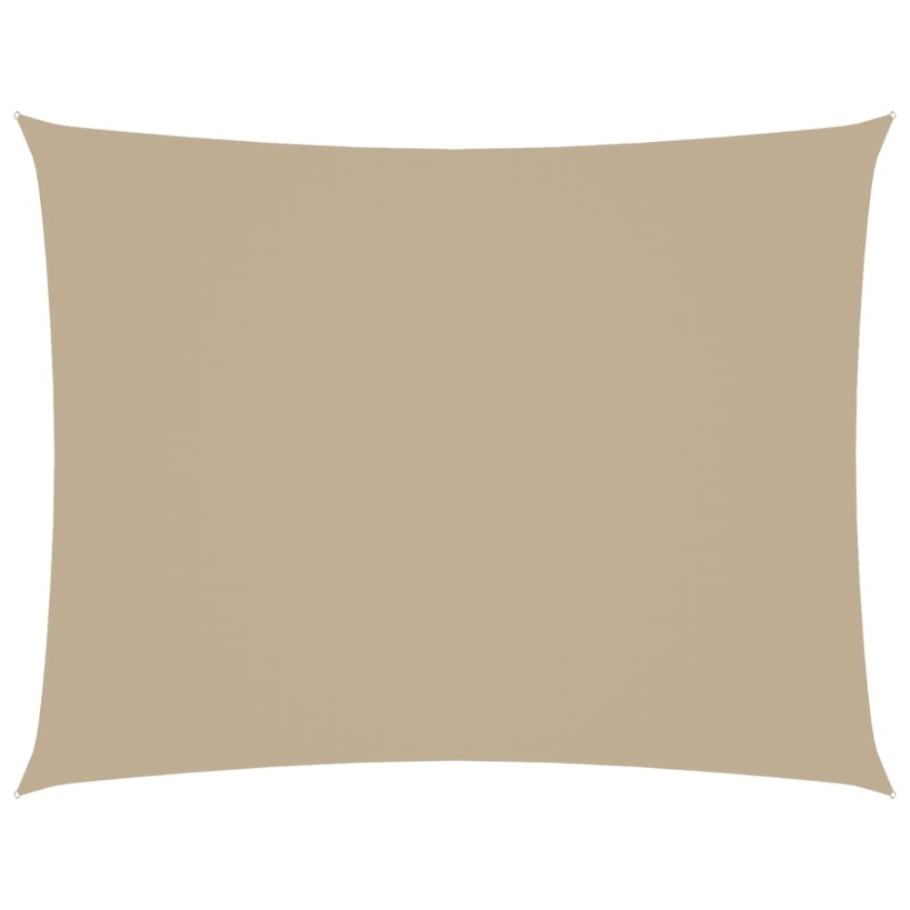 vidaXL Pânză parasolar, bej, 3,5x4,5m, țesătură oxford, dreptunghiular