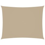 vidaXL Pânză parasolar, bej, 3,5x4,5m, țesătură oxford, dreptunghiular