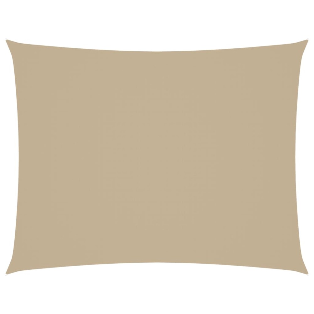 vidaXL Pânză parasolar, bej, 3,5x5 m, țesătură oxford, dreptunghiular