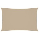 vidaXL Parasolar, bej, 4x7 m, țesătură oxford, dreptunghiular