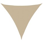 vidaXL Parasolar, bej, 3x3x3 m, țesătură oxford, triunghiular vidaXL Parasolar, bej, 3x3x3 m, țesătură oxford, triunghiular