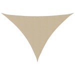vidaXL Parasolar, bej, 3x4x5m, țesătură oxford, triunghiular