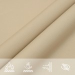 vidaXL Parasolar, bej, 3x4x5m, țesătură oxford, triunghiular