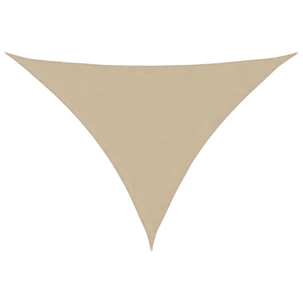 vidaXL Parasolar, bej, 3,5x3,5x4,9 m, țesătură oxford, triunghiular