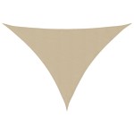 vidaXL Parasolar, bej, 4x4x5,8 m, țesătură oxford, triunghiular