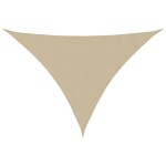 vidaXL Parasolar, bej, 4,5x4,5x4,5 m, țesătură oxford, triunghiular