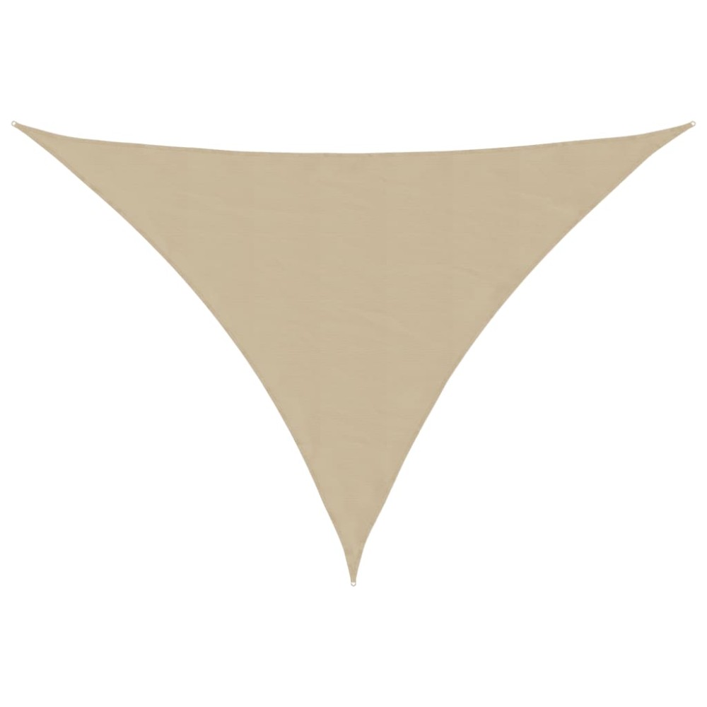 vidaXL Parasolar, bej, 5x7x7 m, țesătură oxford, triunghiular