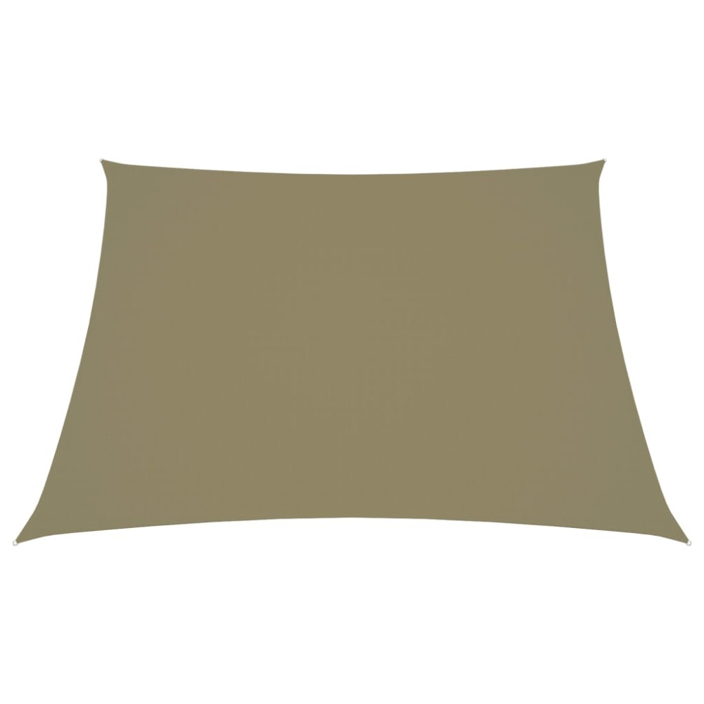 vidaXL Parasolar, bej, 2/4x3 m, țesătură oxford, trapez