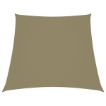 vidaXL Parasolar, bej, 2/4x3 m, țesătură oxford, trapez vidaXL Parasolar, bej, 2/4x3 m, țesătură oxford, trapez