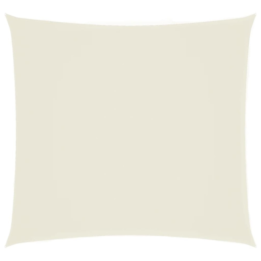 vidaXL Pânză parasolar, crem, 4x4 m, țesătură oxford, pătrat