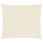 vidaXL Pânză parasolar, crem, 2x2,5 m, țesătură oxford, dreptunghiular