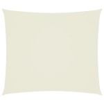 vidaXL Pânză parasolar, crem, 2,5x3 m, țesătură oxford, dreptunghiular vidaXL Pânză parasolar, crem, 2,5x3 m, țesătură oxford, dreptunghiular
