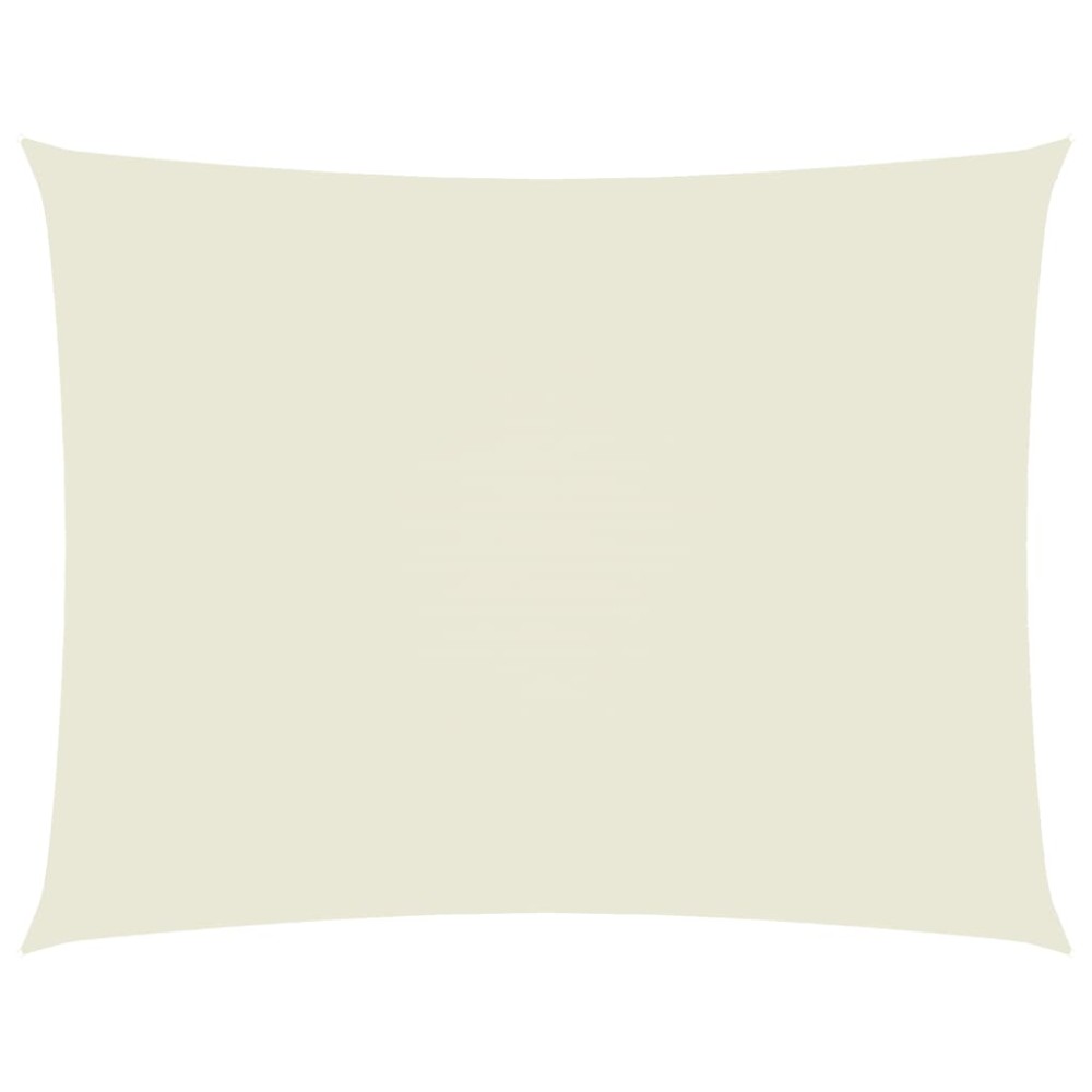vidaXL Pânză parasolar, crem, 2,5x4 m, țesătură oxford, dreptunghiular