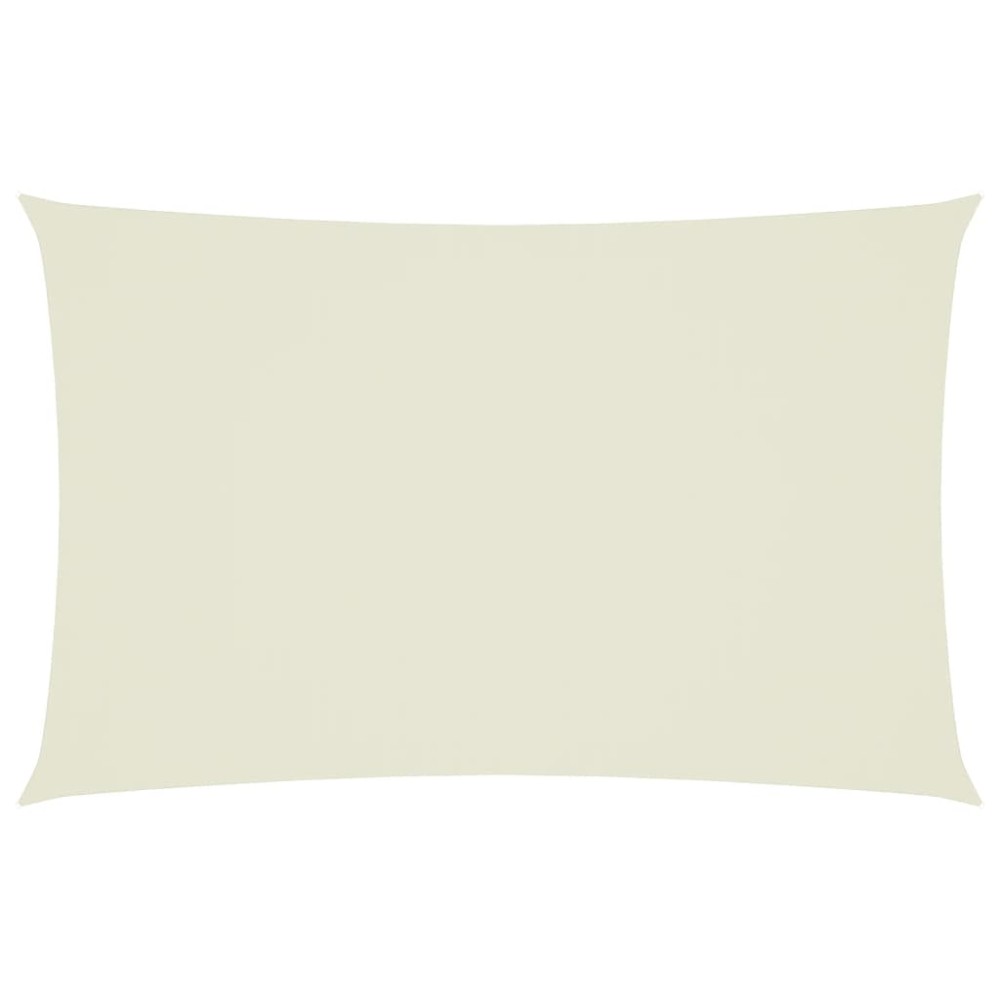 vidaXL Pânză parasolar, crem, 2,5x5 m, țesătură oxford, dreptunghiular