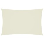 vidaXL Pânză parasolar, crem, 2,5x5 m, țesătură oxford, dreptunghiular vidaXL Pânză parasolar, crem, 2,5x5 m, țesătură oxford, dreptunghiular