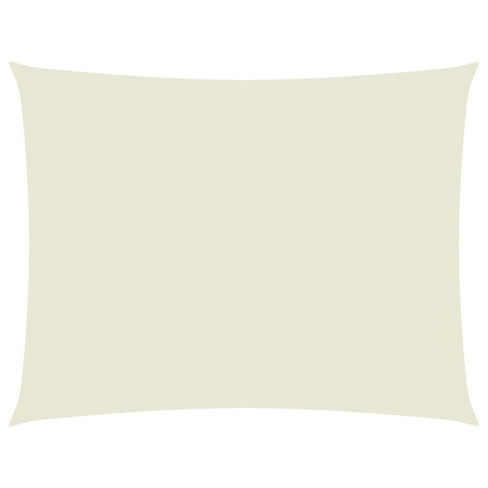 vidaXL Pânză parasolar, crem, 3,5x5 m, țesătură oxford, dreptunghiular