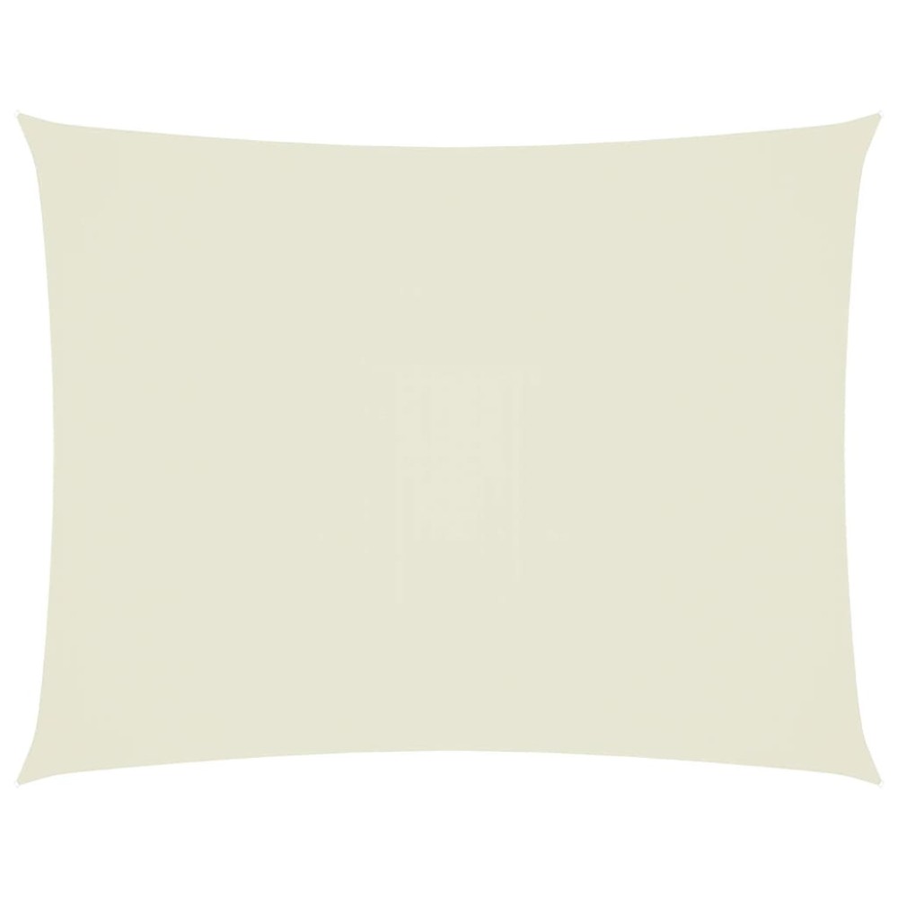 vidaXL Pânză parasolar, crem, 4x5 m, țesătură oxford, dreptunghiular