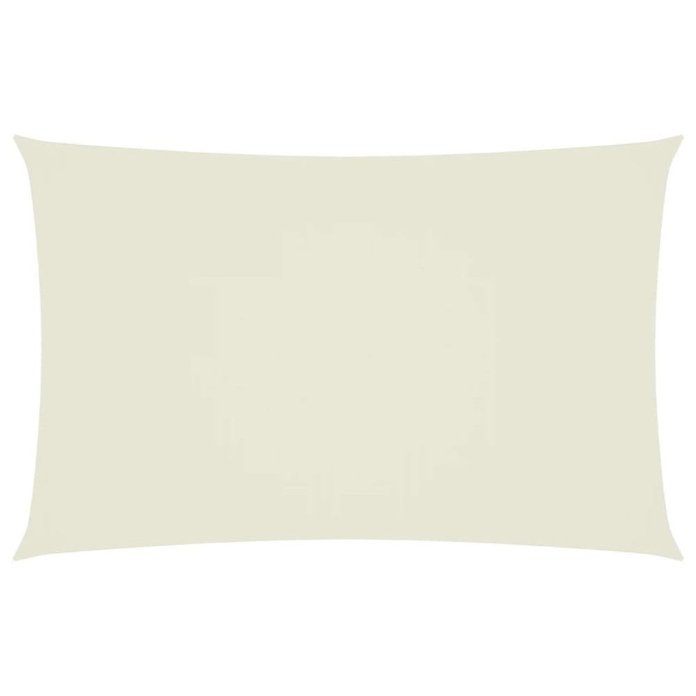 vidaXL Pânză parasolar crem 5x8 m țesătură oxford dreptunghiular