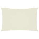 vidaXL Pânză parasolar crem 5x8 m țesătură oxford dreptunghiular