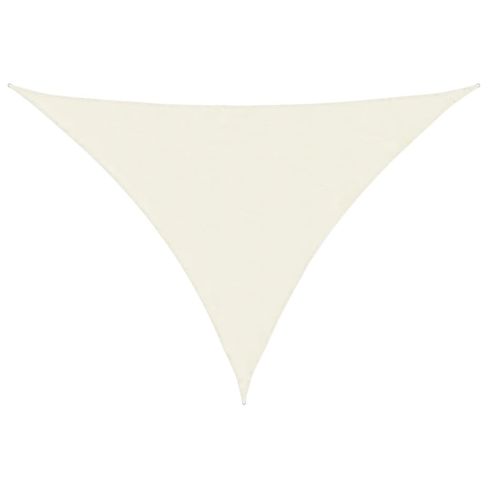 vidaXL Pânză parasolar, crem, 3x4x4 m, țesătură oxford, triunghiular