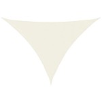 vidaXL Pânză parasolar, crem, 3x4x4 m, țesătură oxford, triunghiular vidaXL Pânză parasolar, crem, 3x4x4 m, țesătură oxford, triunghiular