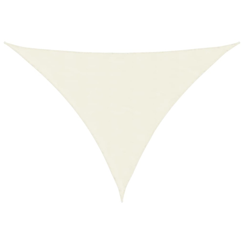 vidaXL Parasolar, crem, 3,5x3,5x4,9 m, țesătură oxford, triunghiular