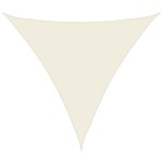 vidaXL Pânză parasolar, crem, 4x4x4 m, țesătură oxford, triunghiular