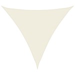 vidaXL Parasolar, crem, 4,5x4,5x4,5 m, țesătură oxford, triunghiular