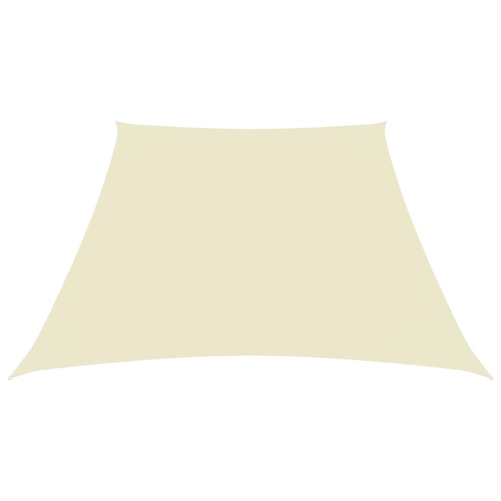 vidaXL Parasolar, crem, 2/4x3 m, țesătură oxford, trapez