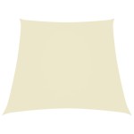 vidaXL Parasolar, crem, 2/4x3 m, țesătură oxford, trapez vidaXL Parasolar, crem, 2/4x3 m, țesătură oxford, trapez