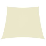 vidaXL Parasolar, crem, 3/5x4 m, țesătură oxford, trapez