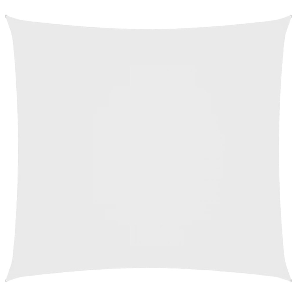 vidaXL Pânză parasolar, alb, 2x2 m, țesătură oxford, pătrat