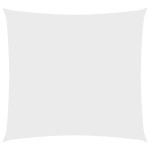 vidaXL Pânză parasolar, alb, 2,5x2,5 m, țesătură oxford, pătrat