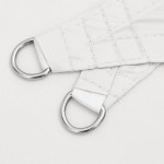 vidaXL Pânză parasolar, alb, 2,5x2,5 m, țesătură oxford, pătrat