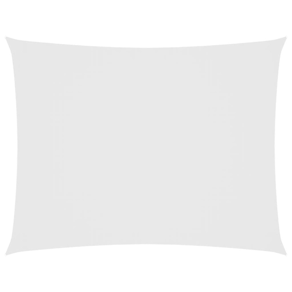vidaXL Pânză parasolar, alb, 2,5x4 m, țesătură oxford, dreptunghiular